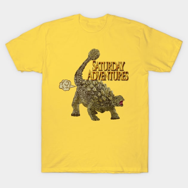 Farting Ankylosaurus T-Shirt by SaturdayAdventures